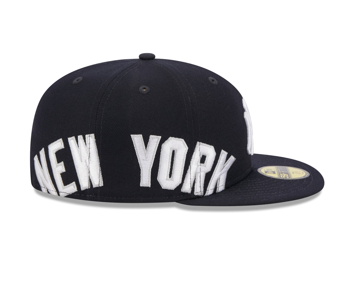 New York Yankees New Era Navy Arch 59FIFTY Fitted Hat Official Team Hat Sports Fan Cap
