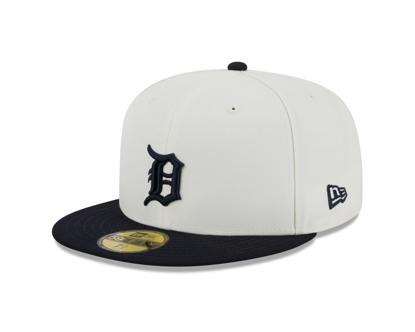 Detroit Tigers 1984 World Series Cream/Navy New Era Retro 59FIFTY Fitted Hat Official Team Hat Sports Fan Cap