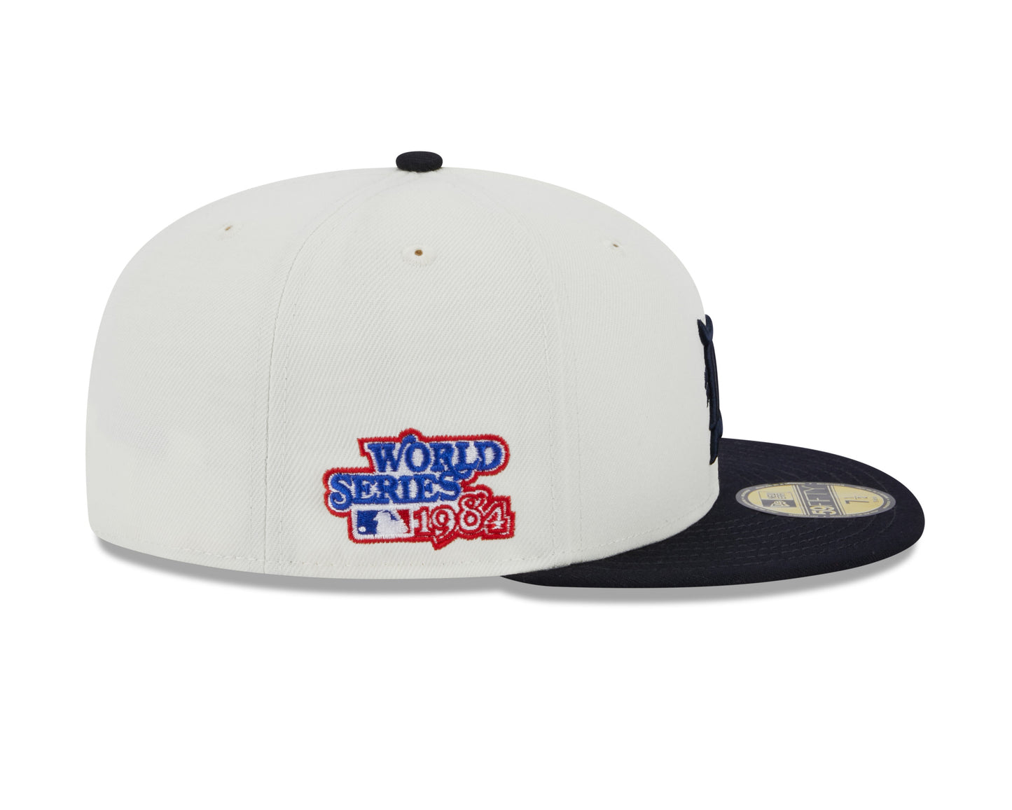 Detroit Tigers 1984 World Series Cream/Navy New Era Retro 59FIFTY Fitted Hat Official Team Hat Sports Fan Cap