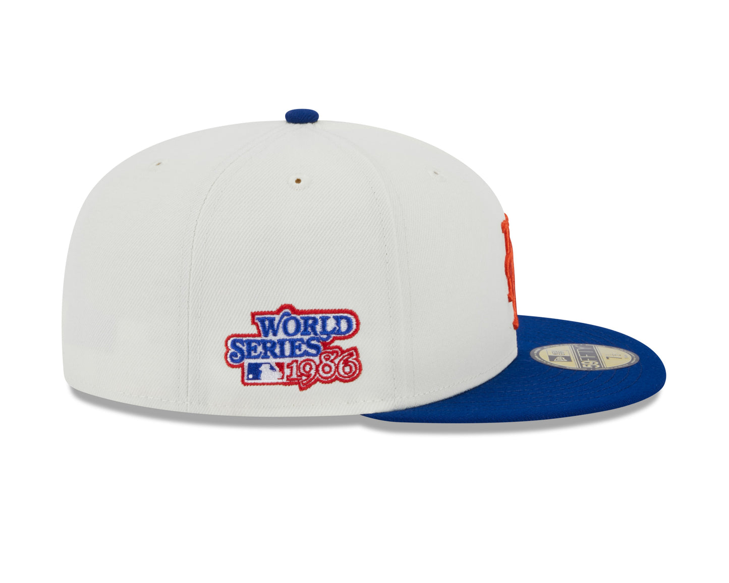 New York Mets 1982 World Series Cream/Royal New Era Retro 59FIFTY Fitted Hat Official Team Hat Sports Fan Cap