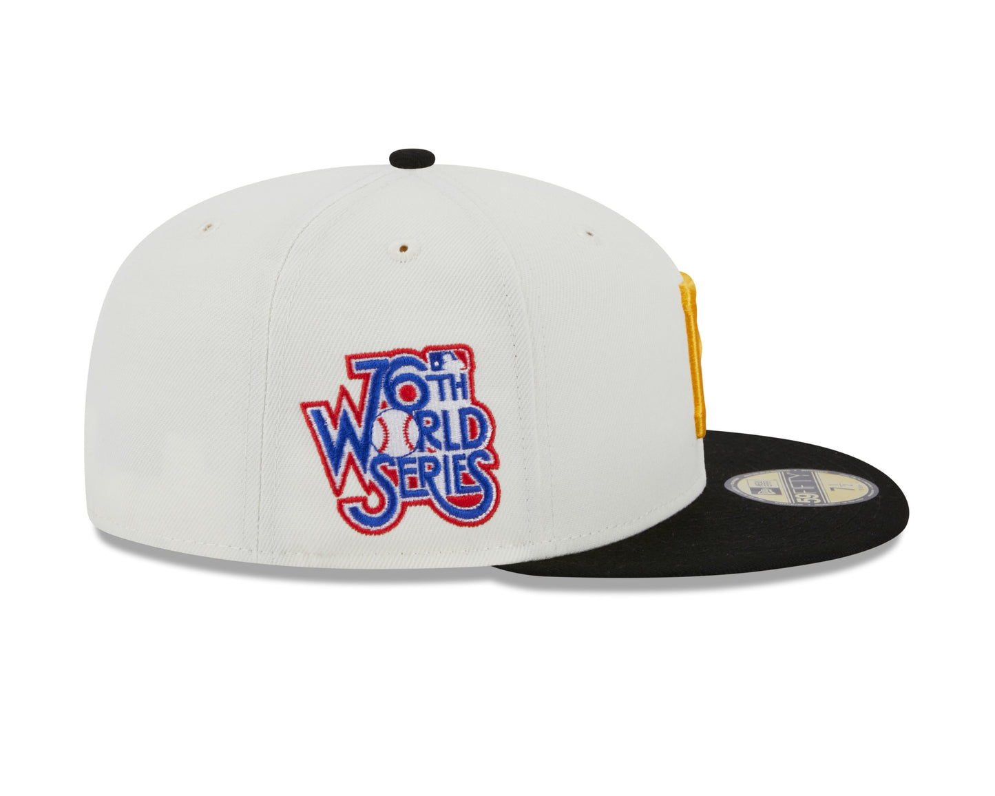 Pittsburgh Pirates 76th World Series Cream/Black New Era Retro 59FIFTY Fitted Hat Official Team Hat Sports Fan Cap