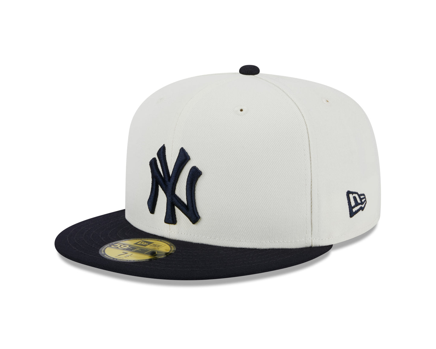New York Yankees 2000 World Series Cream/Navy New Era Retro 59FIFTY Fitted Hat Official Team Hat Sports Fan Cap