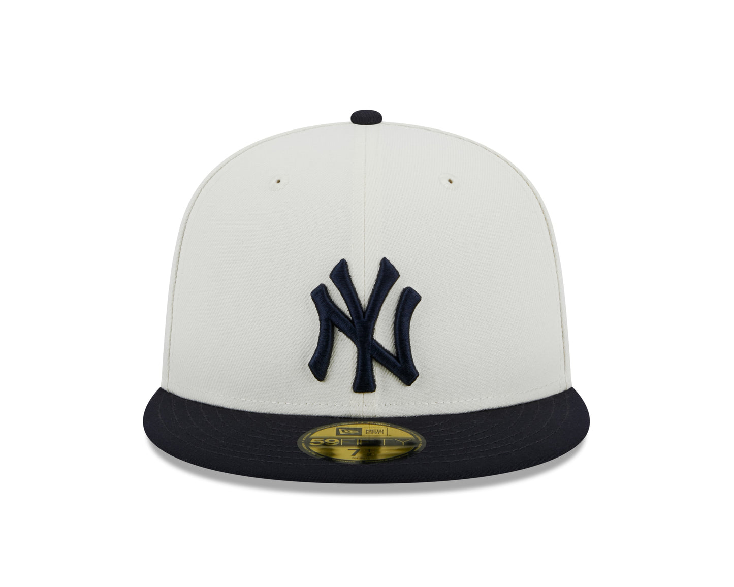 New York Yankees 2000 World Series Cream/Navy New Era Retro 59FIFTY Fitted Hat Official Team Hat Sports Fan Cap
