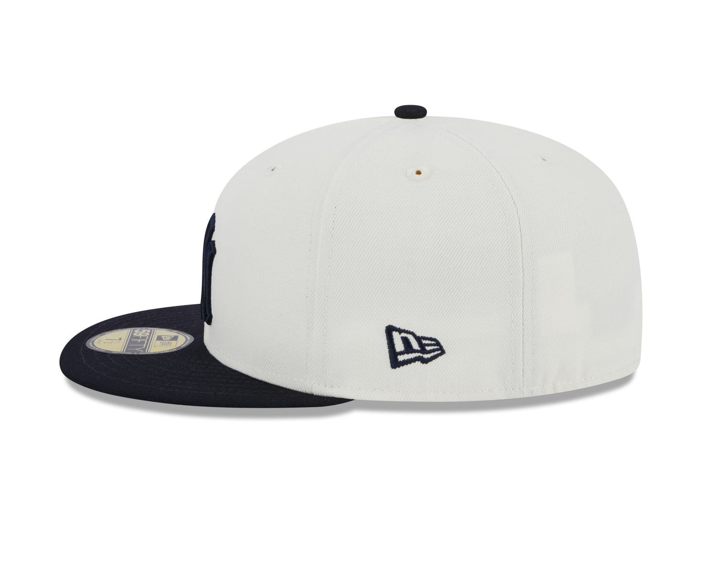 New York Yankees 2000 World Series Cream/Navy New Era Retro 59FIFTY Fitted Hat Official Team Hat Sports Fan Cap