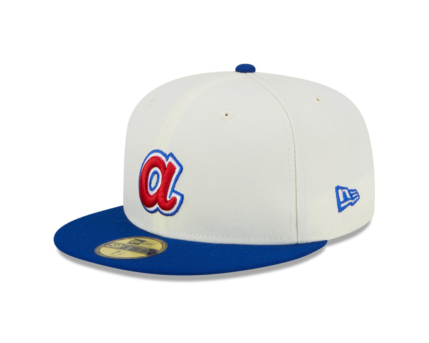 Atlanta Braves 2000 All Star Game Cream/Royal New Era Retro 59FIFTY Fitted Hat Official Team Hat Sports Fan Cap