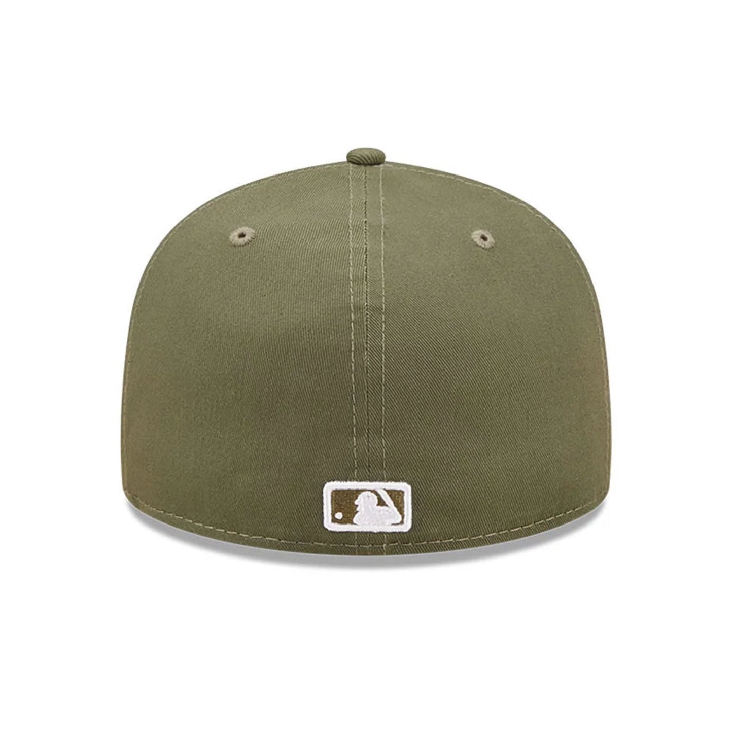 New York Yankees MLB League Essential 59FIFTY Fitted New Era Olive/White Official Team Hat Sports Fan Cap