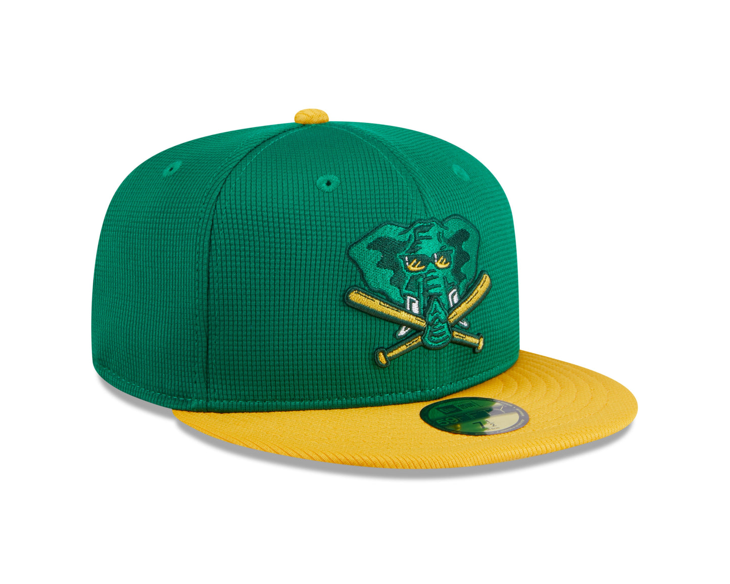Men's Oakland Athletics New Era Green 2024 Batting Practice 59FIFTY Fitted Hat Official Team Hat Sports Fan Cap
