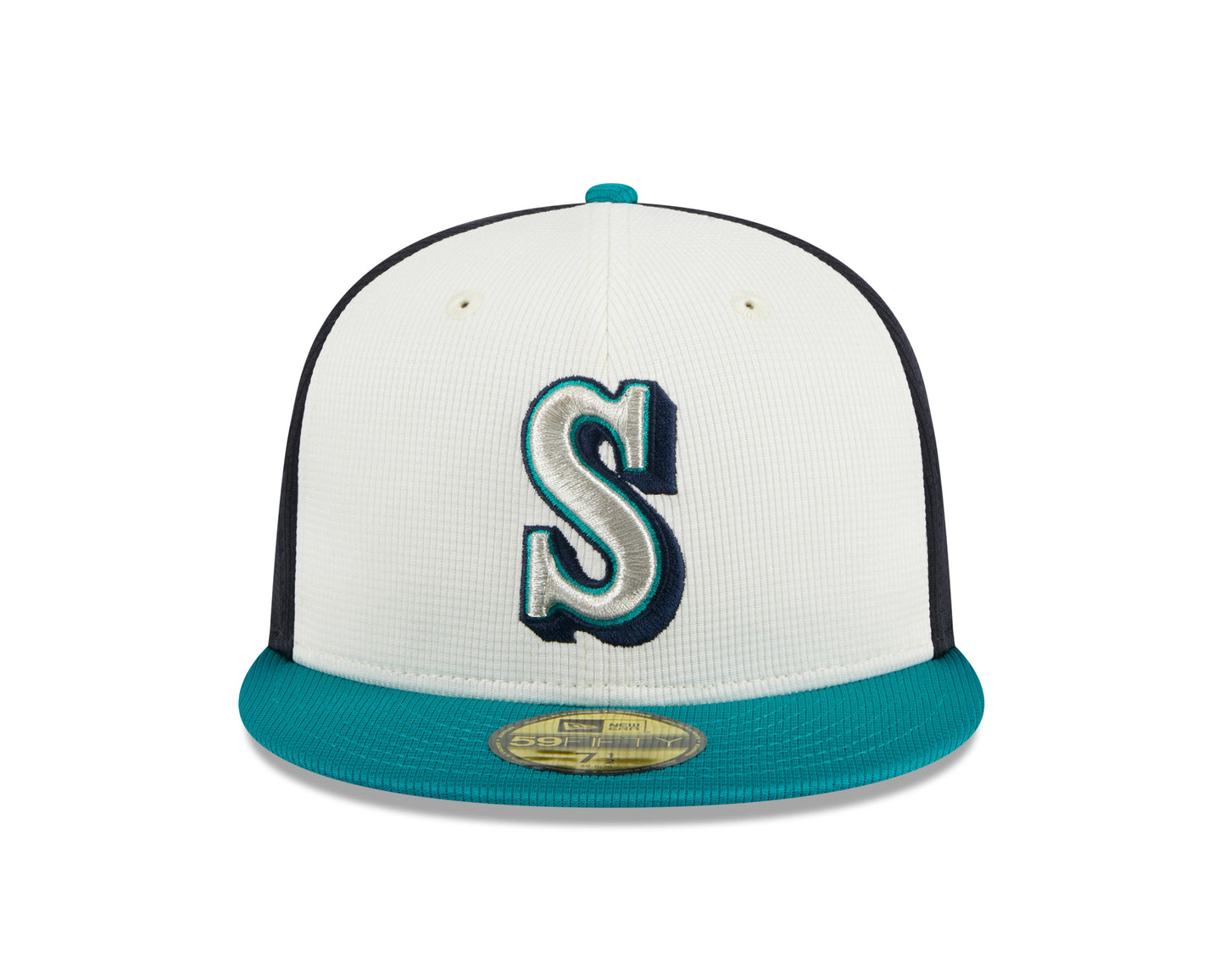 Men's Seattle Mariners New Era White 2024 Batting Practice 59FIFTY Fitted Hat Official Team Hat Sports Fan Cap