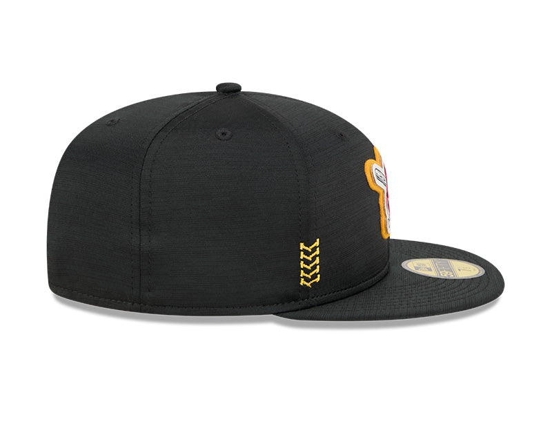 Men's Pittsburgh Pirates New Era Black 2024 Alternate Clubhouse 1914 59FIFTY Fitted Hat Official Team Hat Sports Fan Cap