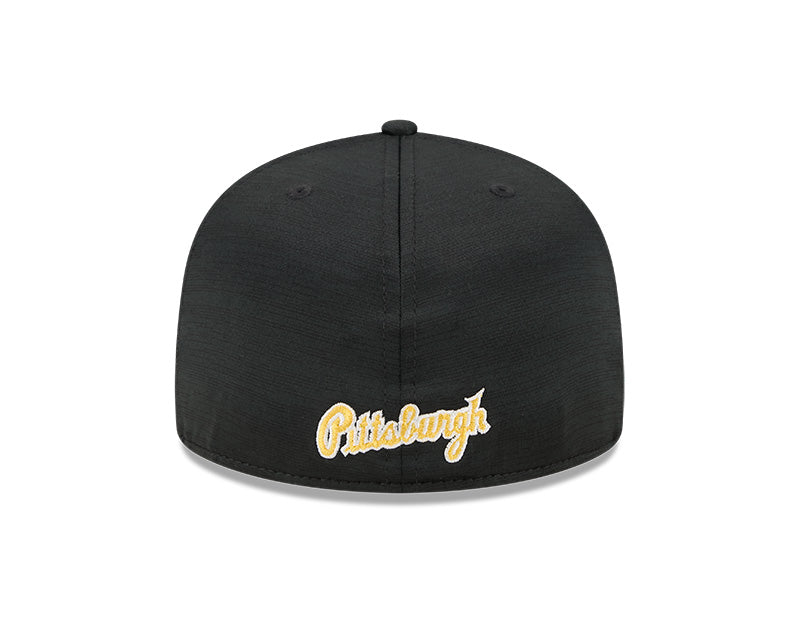 Men's Pittsburgh Pirates New Era Black 2024 Alternate Clubhouse 1914 59FIFTY Fitted Hat Official Team Hat Sports Fan Cap