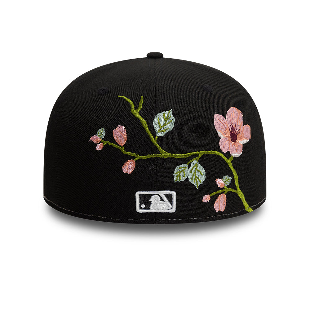 Chicago White Sox MLB Floral 59Fifty New Era Black/White Official Team Hat Sports Fan Cap