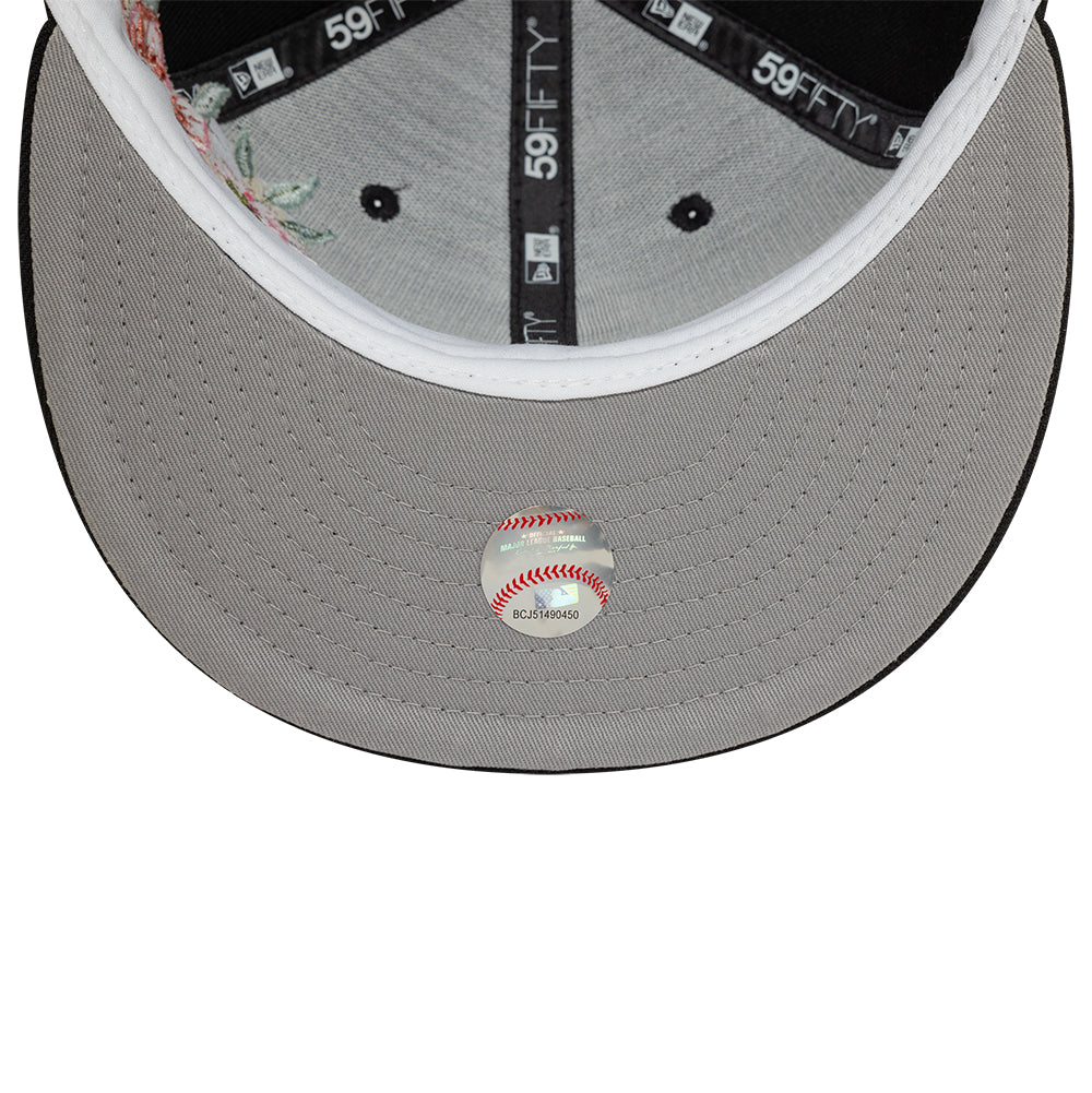 Chicago White Sox MLB Floral 59Fifty New Era Black/White Official Team Hat Sports Fan Cap