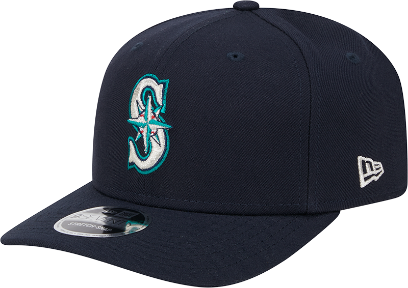 Seattle Mariners New Era Home Navy 9SEVENTY Adjustable Hat-Player Replica Official Team Hat Sports Fan Cap