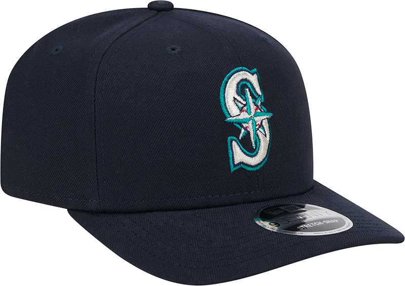 Seattle Mariners New Era Home Navy 9SEVENTY Adjustable Hat-Player Replica Official Team Hat Sports Fan Cap