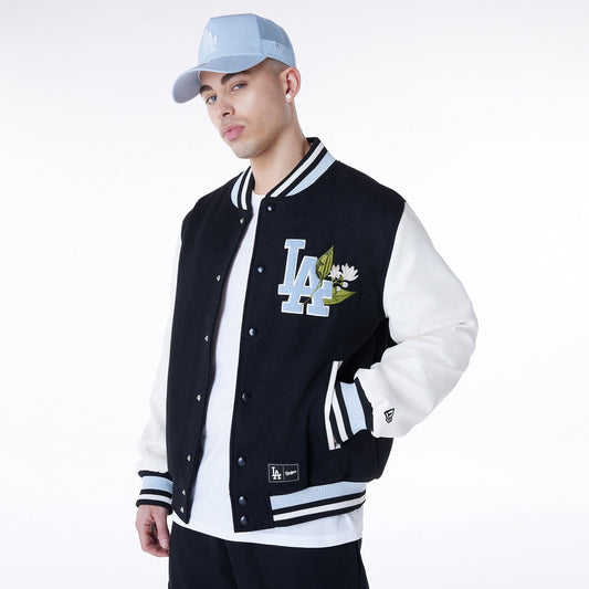 New Era - MLB Floral Varsity Jacket - Los Angeles Dodgers Official Sports Fan Gear