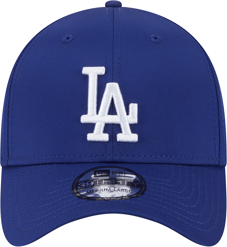 MLB Los Angeles Dodgers New Era Mid Perf 39THIRTY Flex Fit Hat - Royal Official Team Hat Sports Fan Cap
