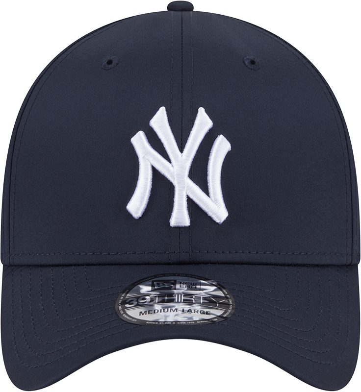 MLB New York Yankees New Era Mid Perf 39THIRTY Flex Fit Hat - Navy Official Team Hat Sports Fan Cap