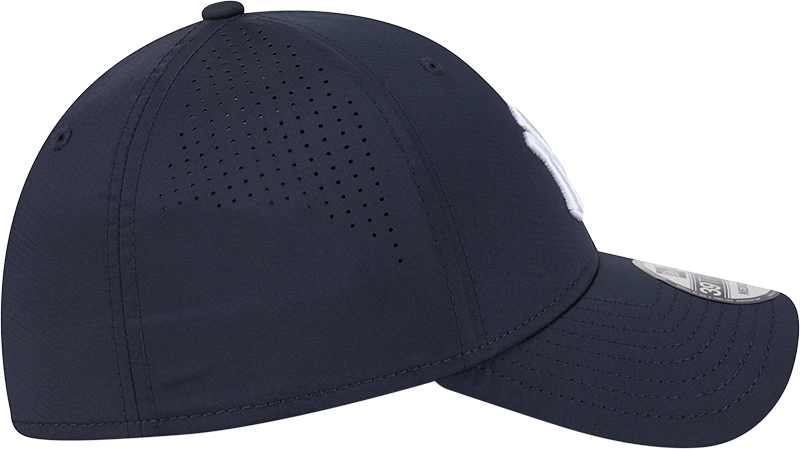 MLB New York Yankees New Era Mid Perf 39THIRTY Flex Fit Hat - Navy Official Team Hat Sports Fan Cap
