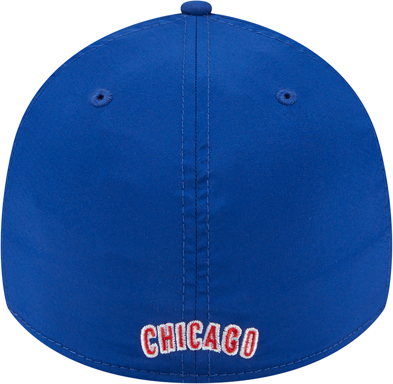 MLB Chicago Cubs New Era Mid Perf 39THIRTY Flex Fit Hat - Blue Official Team Hat Sports Fan Cap