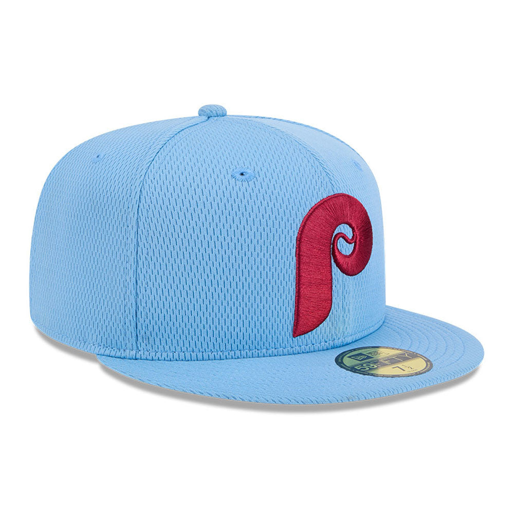 Philadelphia Phillies New Era Blue Alternate 2025 Clubhouse 59FIFTY Fitted Hat Official Team Hat Sports Fan Cap