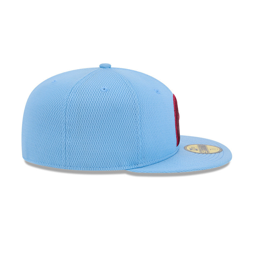 Philadelphia Phillies New Era Blue Alternate 2025 Clubhouse 59FIFTY Fitted Hat Official Team Hat Sports Fan Cap