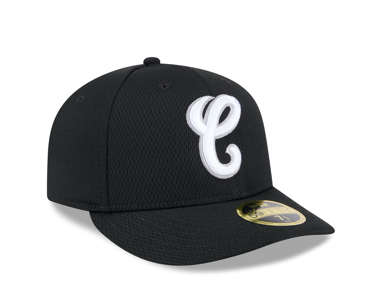 Chicago White Sox New Era Black 2025 Clubhouse Alternate 59FIFTY Low Profile Fitted Hat Official Team Hat Sports Fan Cap