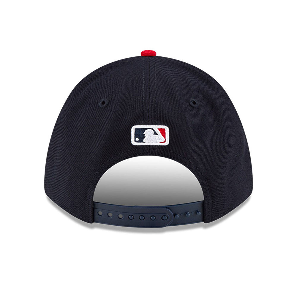 Atlanta Braves Navy/Red New Era Player Replica M-Crown 9FORTY Adjustable Hat Official Team Hat Sports Fan Cap