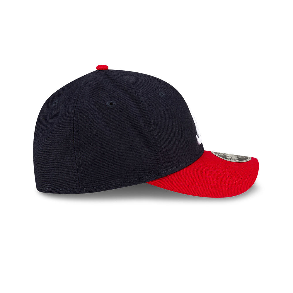 Atlanta Braves Navy/Red New Era Player Replica M-Crown 9FORTY Adjustable Hat Official Team Hat Sports Fan Cap