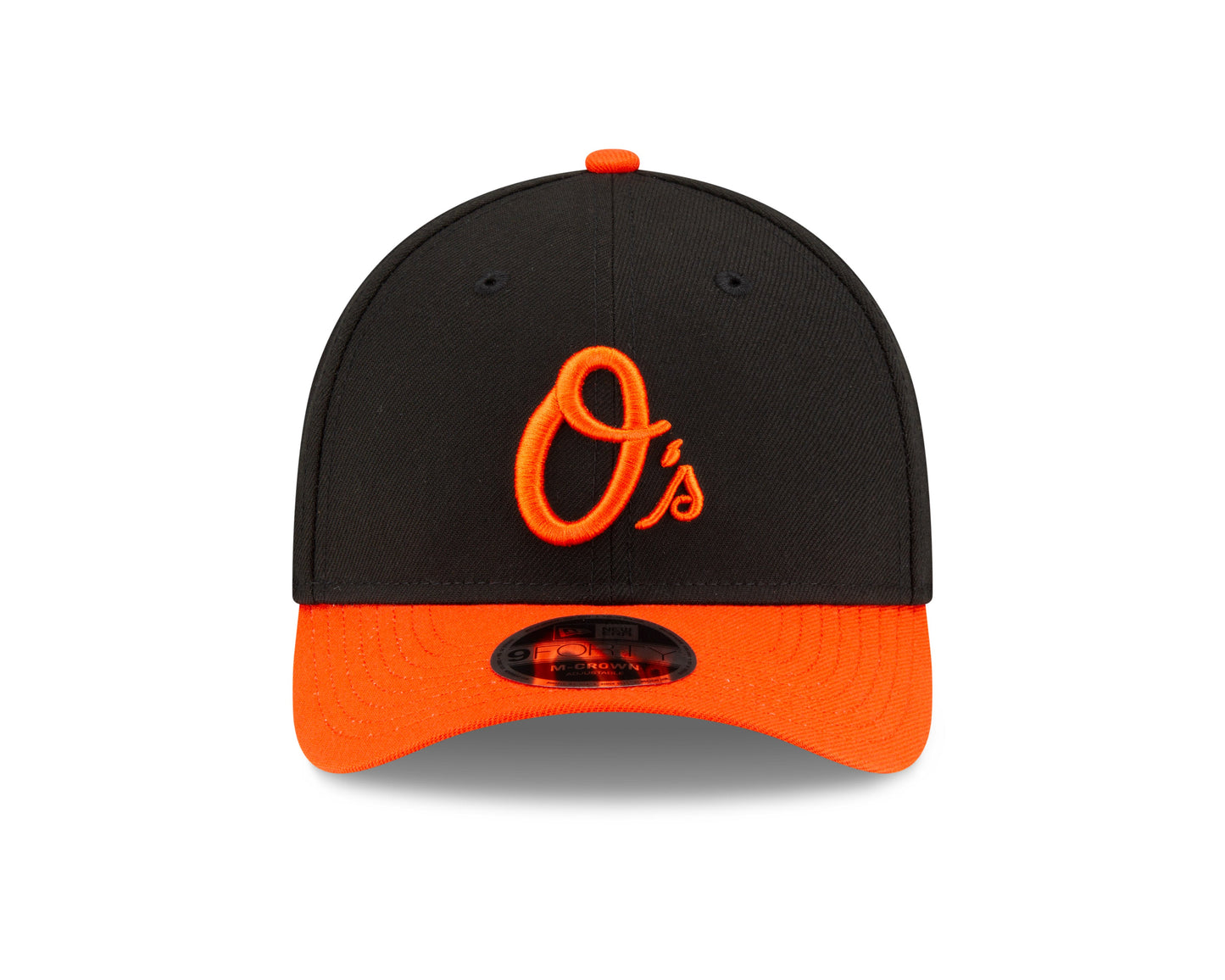 Baltimore Orioles Black/Orange Alternate New Era Player Replica M-Crown 9FORTY Adjustable Hat Official Team Hat Sports Fan Cap