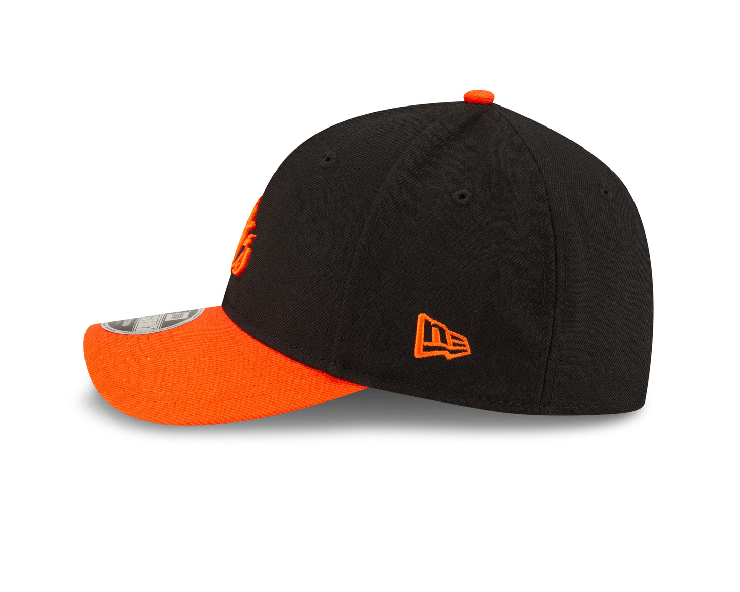 Baltimore Orioles Black/Orange Alternate New Era Player Replica M-Crown 9FORTY Adjustable Hat Official Team Hat Sports Fan Cap