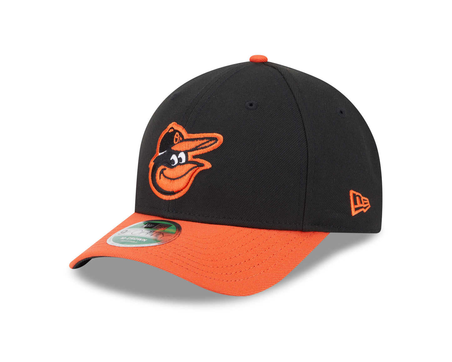 Baltimore Orioles Black/Orange Road New Era Player Replica M-Crown 9FORTY Adjustable Hat Official Team Hat Sports Fan Cap