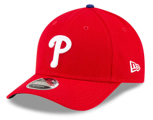 Philadelphia Phillies Red New Era Player Replica M-Crown 9FORTY Adjustable Hat Official Team Hat Sports Fan Cap