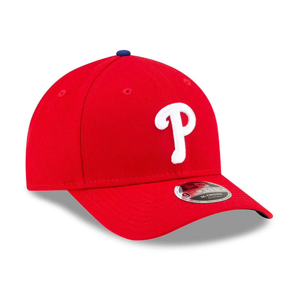 Philadelphia Phillies Red New Era Player Replica M-Crown 9FORTY Adjustable Hat Official Team Hat Sports Fan Cap