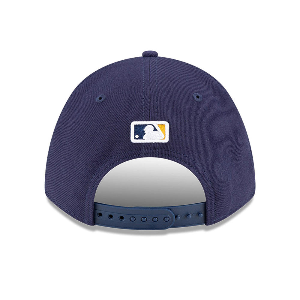 Milwaukee Brewers Navy Blue New Era Player Replica M-Crown 9FORTY Adjustable Hat Official Team Hat Sports Fan Cap