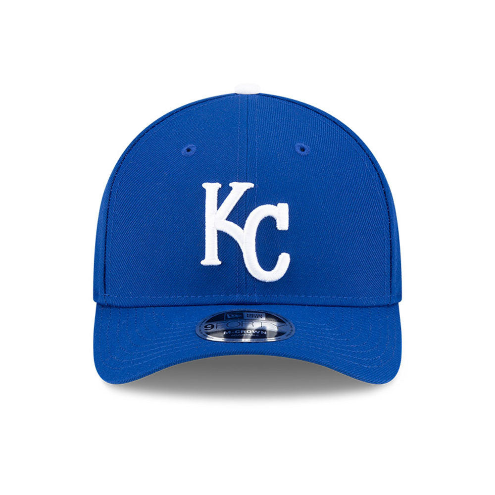 Kansas City Royals Blue New Era Player Replica M-Crown 9FORTY Adjustable Hat Official Team Hat Sports Fan Cap