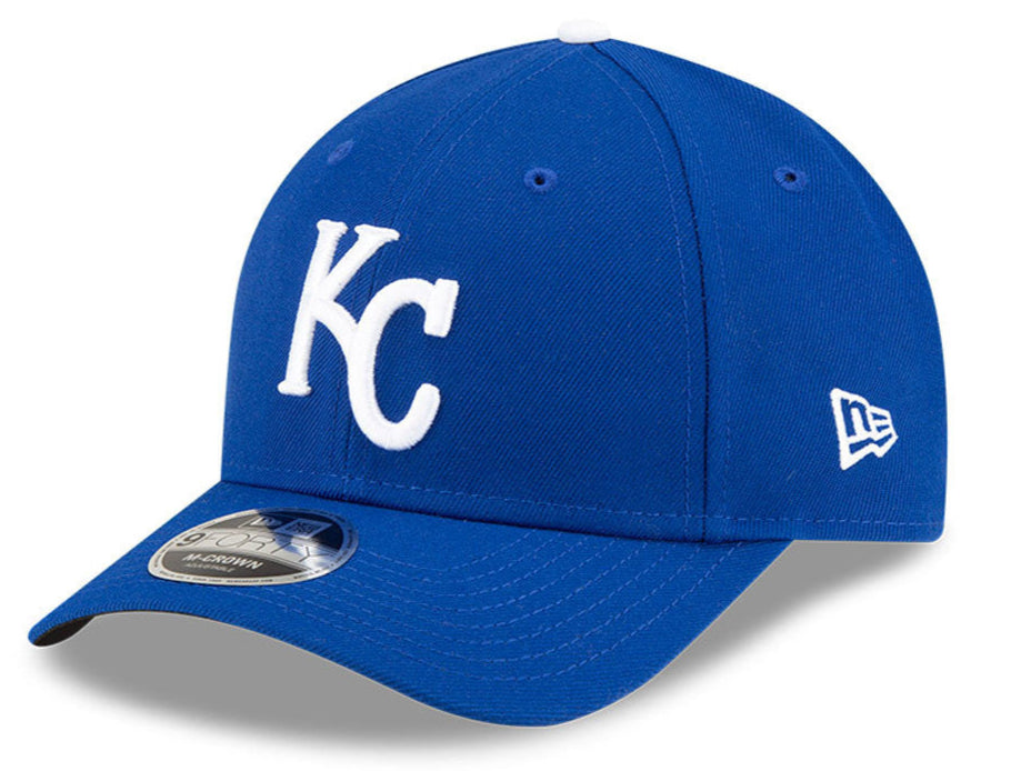 Kansas City Royals Blue New Era Player Replica M-Crown 9FORTY Adjustable Hat Official Team Hat Sports Fan Cap