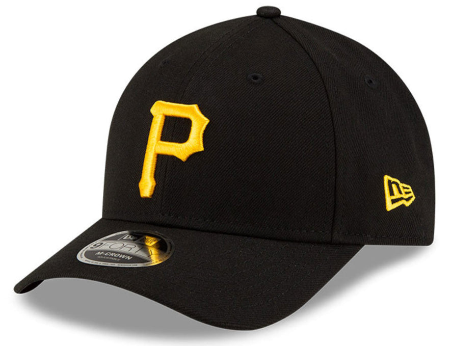 Pittsburgh Pirates Black New Era Player Replica M-Crown 9FORTY Adjustable Hat Official Team Hat Sports Fan Cap