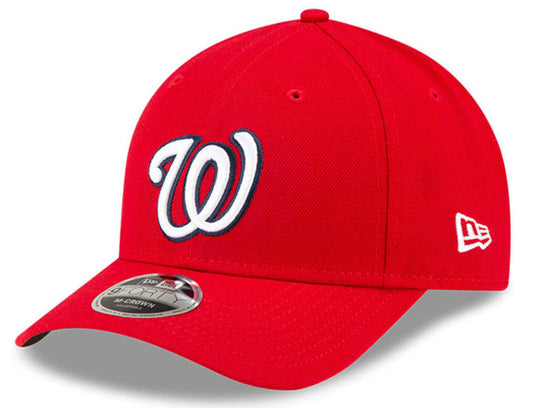 Washington Nationals Red New Era Player Replica M-Crown 9FORTY Adjustable Hat Official Team Hat Sports Fan Cap