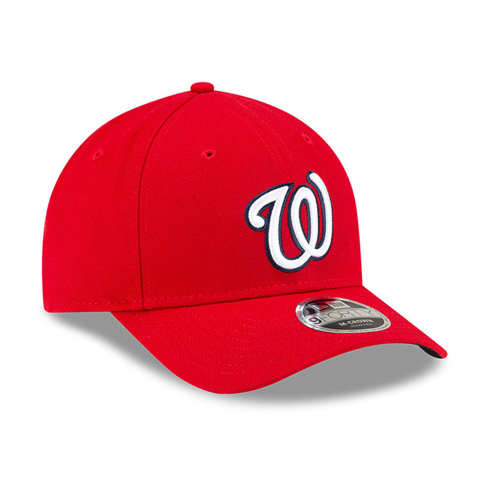 Washington Nationals Red New Era Player Replica M-Crown 9FORTY Adjustable Hat Official Team Hat Sports Fan Cap