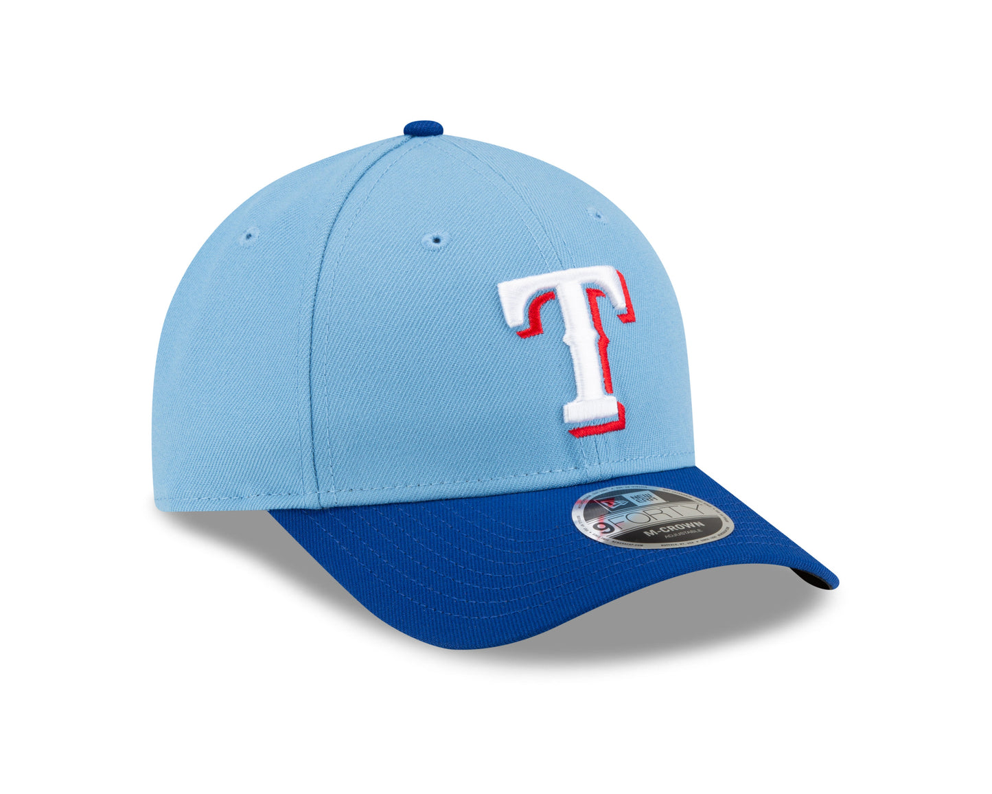 Texas Rangers Blue Alternate New Era Player Replica M-Crown 9FORTY Adjustable Hat Official Team Hat Sports Fan Cap