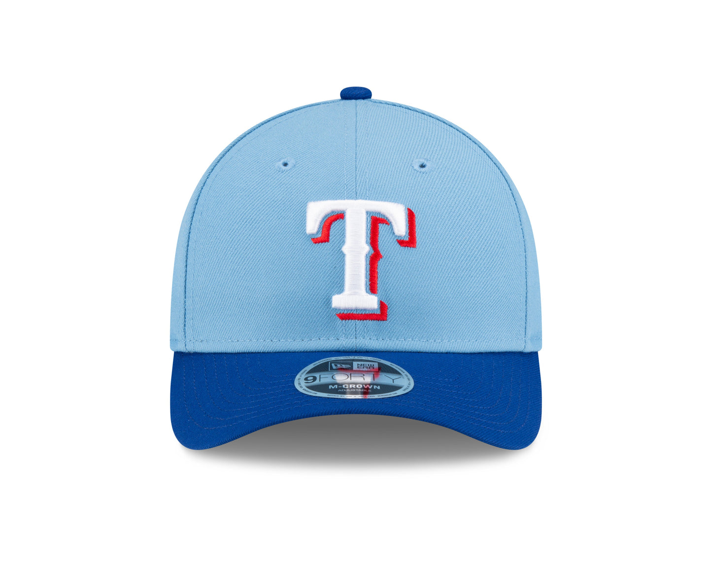 Texas Rangers Blue Alternate New Era Player Replica M-Crown 9FORTY Adjustable Hat Official Team Hat Sports Fan Cap