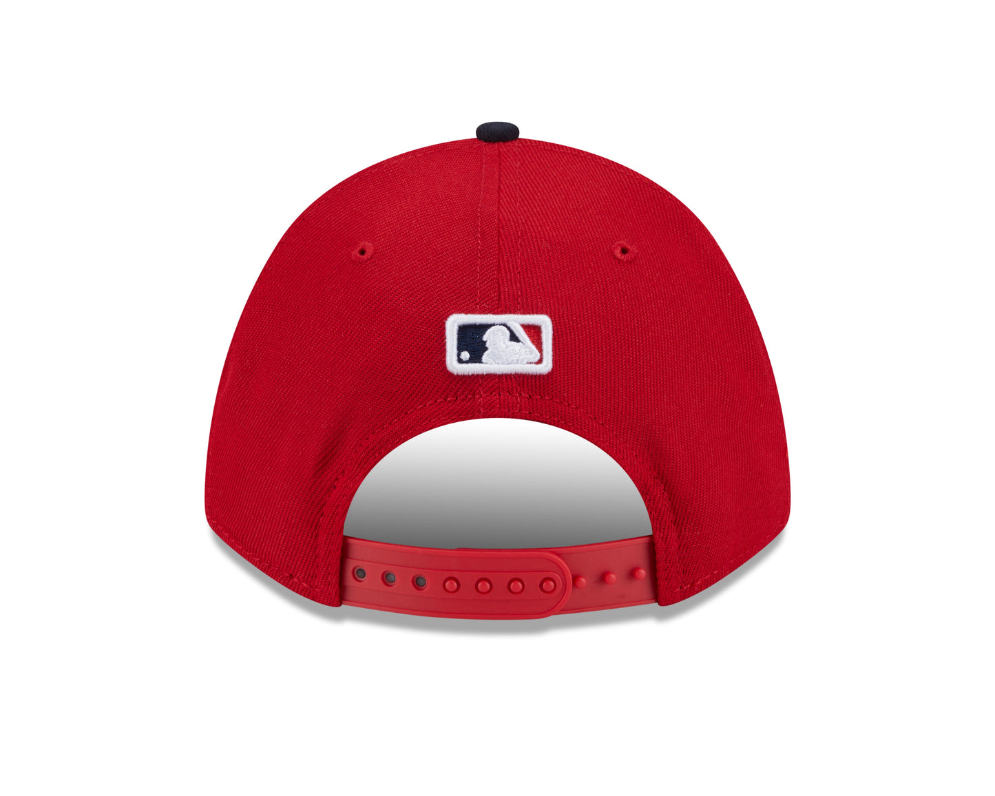 Cleveland Guardians Red/Navy New Era Player Replica M-Crown 9FORTY Adjustable Hat Official Team Hat Sports Fan Cap