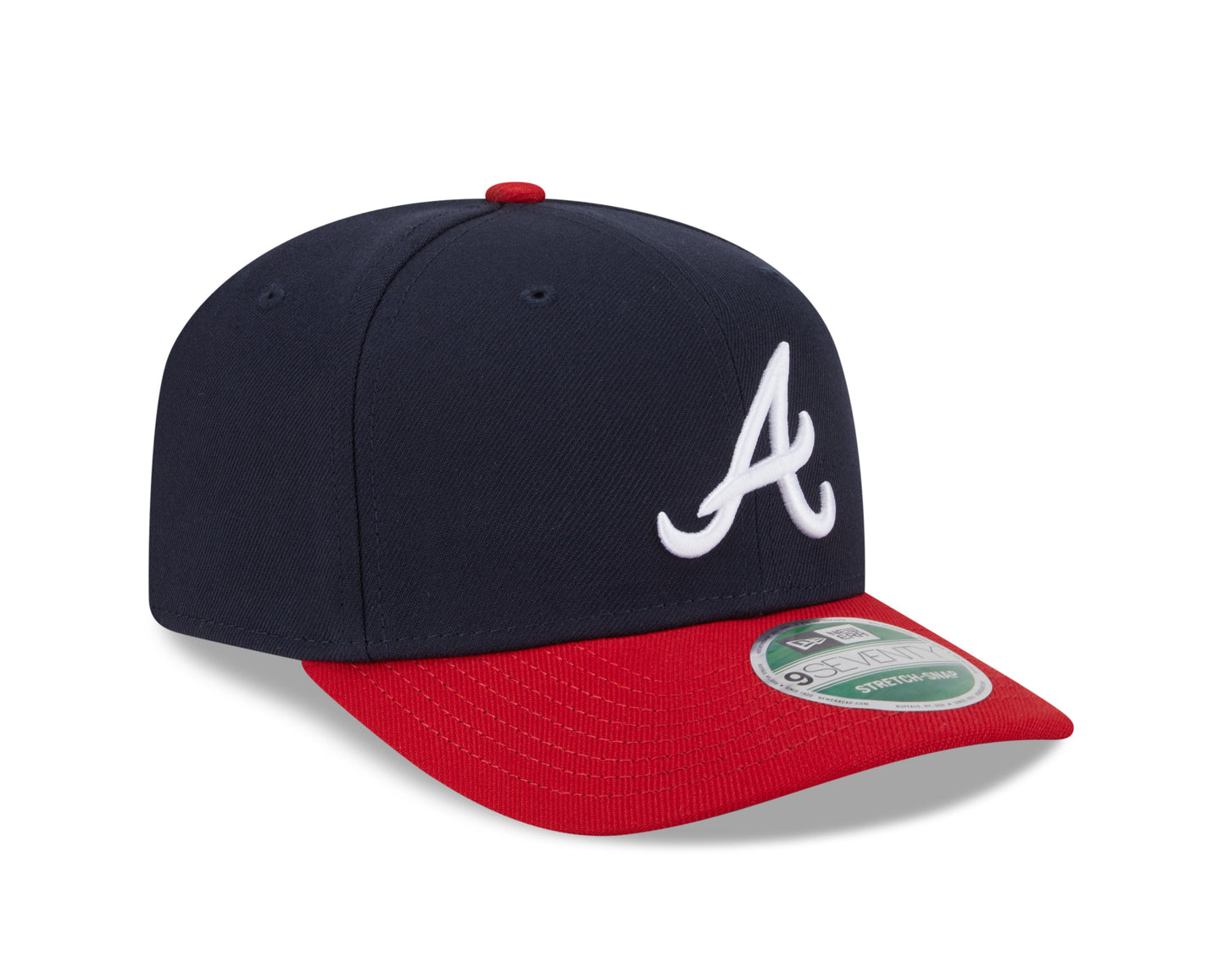 Atlanta Braves New Era Player Replica 9SEVENTY Stretch Snap Adjustable Hat Official Team Hat Sports Fan Cap