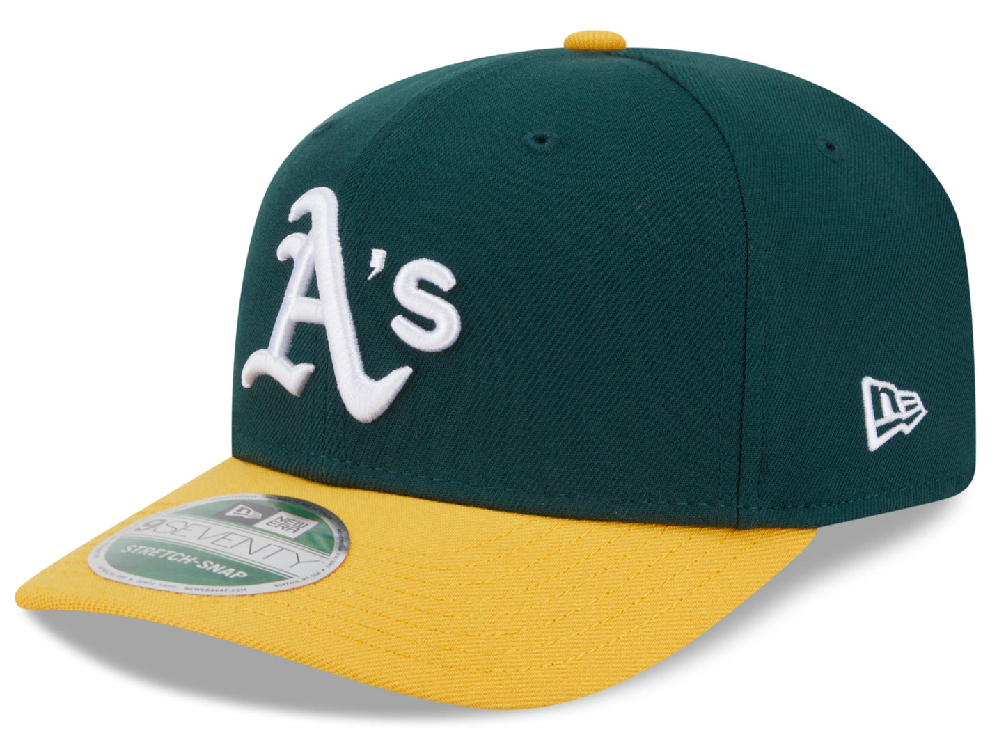 Athletics Green New Era Player Replica 9SEVENTY Stretch Snap Adjustable Hat Official Team Hat Sports Fan Cap
