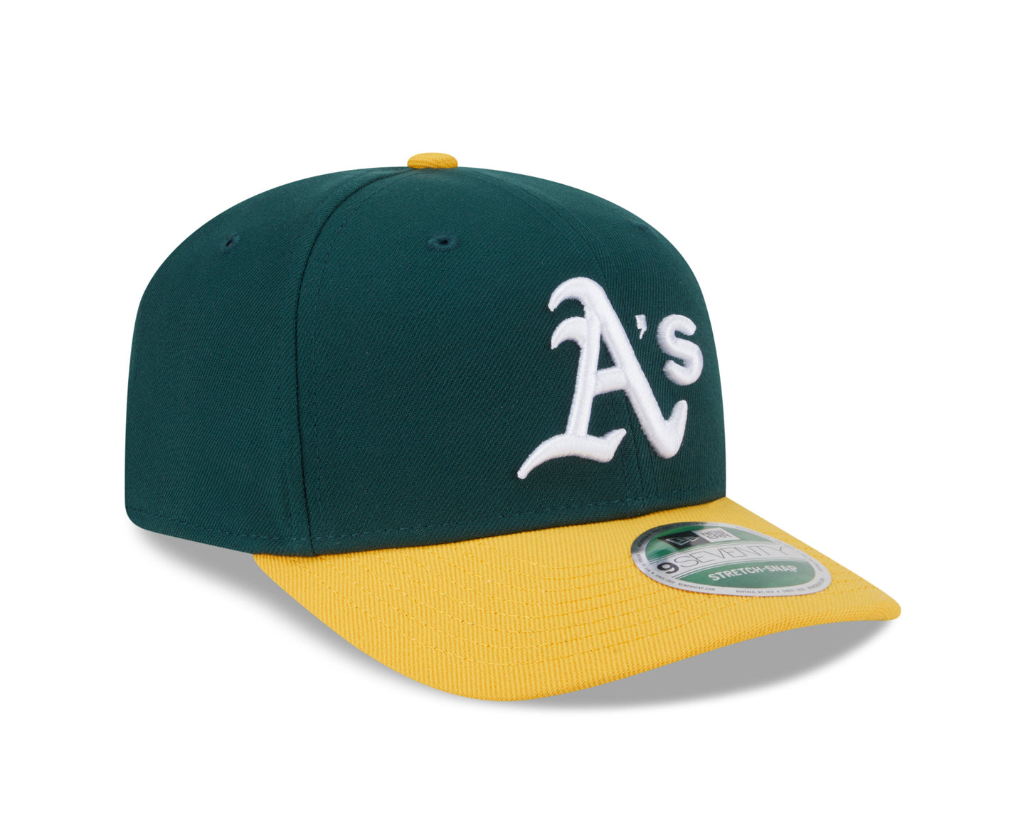 Athletics Green New Era Player Replica 9SEVENTY Stretch Snap Adjustable Hat Official Team Hat Sports Fan Cap