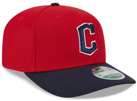 Cleveland Guardians Red/Navy New Era Player Replica 9SEVENTY Stretch Snap Adjustable Hat Official Team Hat Sports Fan Cap