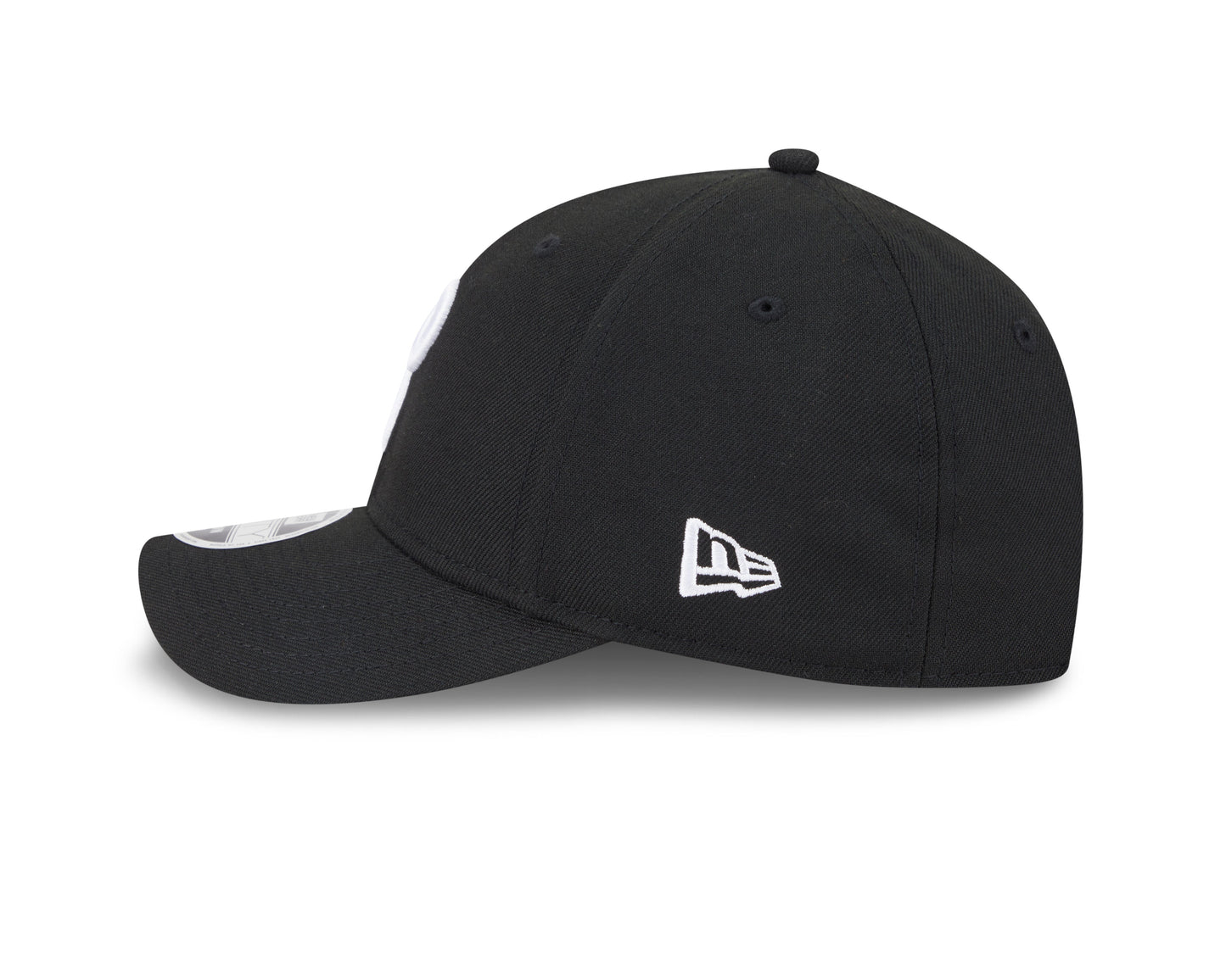 Philadelphia Phillies Black and White New Era M-Crown 9FORTY Adjustable Hat Official Team Hat Sports Fan Cap
