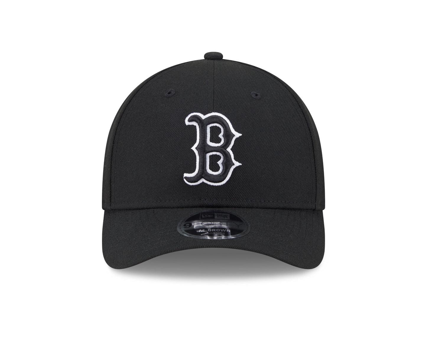 Boston Red Sox Black and White New Era M-Crown 9FORTY Adjustable Hat Official Team Hat Sports Fan Cap