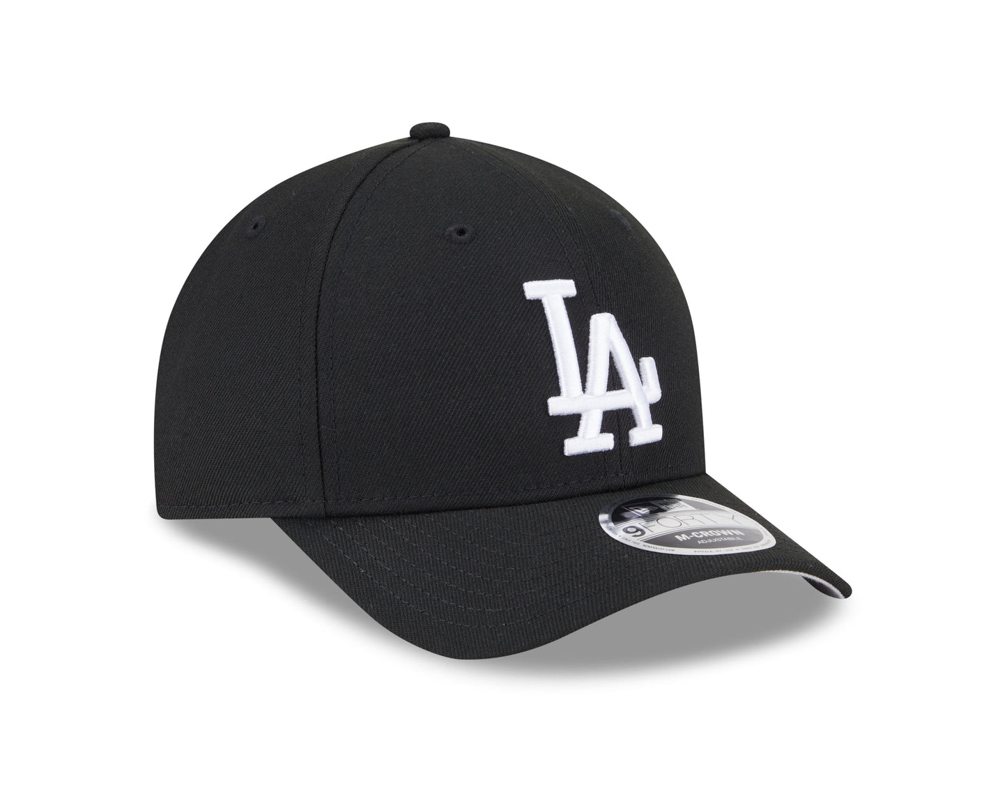 Los Angeles Dodgers Black and White New Era M-Crown 9FORTY Adjustable Hat Official Team Hat Sports Fan Cap