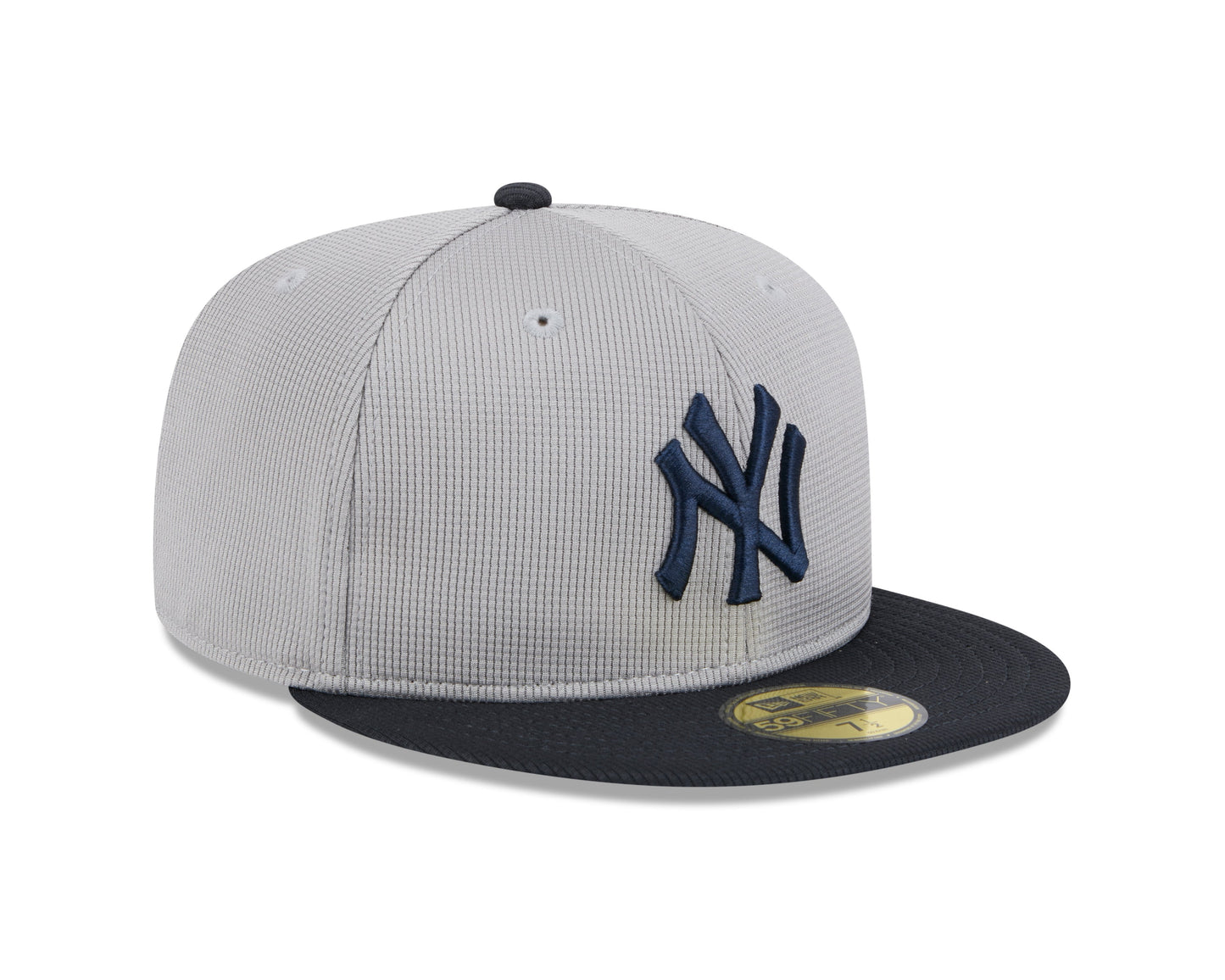 New York Yankees New Era Road Grey 2025 Spring Training 59FIFTY Fitted Hat Official Team Hat Sports Fan Cap
